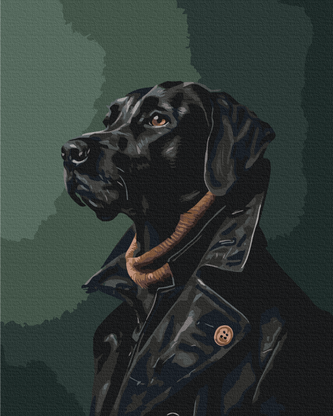 Premium malowanie po numerach Dżentelmen w trenczu (PBS53932)