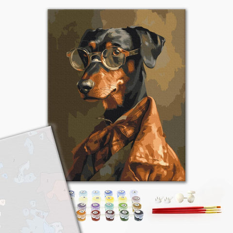 Premium malowanie po numerach Czworonożny dżentelmen (PBS53933)