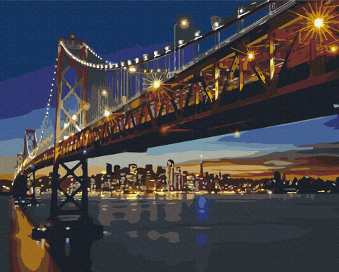 Premium malowanie po numerach Noc w San Francisko (PBS8127)