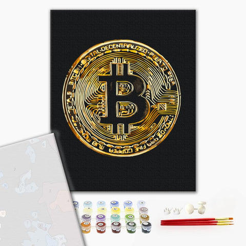 Premium malowanie po numerach Bitcoin (PBS53975)