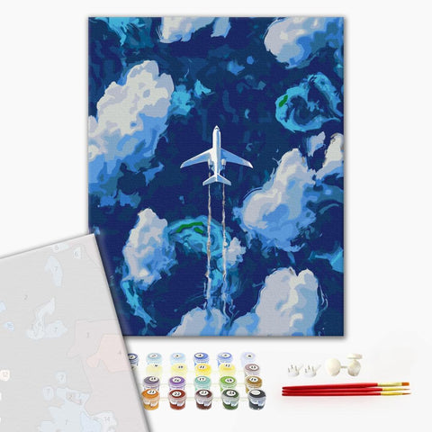 Premium malowanie po numerach Ponad chmurami (PBS51534)