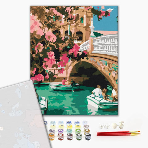 Premium malowanie po numerach Wenecja wiosną (PBS51563)