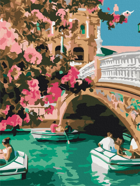 Premium malowanie po numerach Wenecja wiosną (PBS51563)