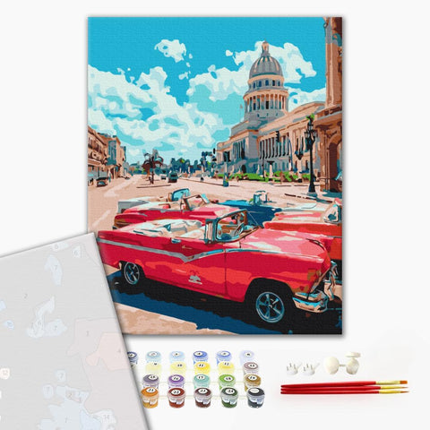 Premium malowanie po numerach Retro Street. (PBS51615)