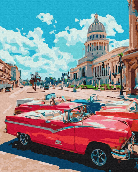 Premium malowanie po numerach Retro Street. (PBS51615)