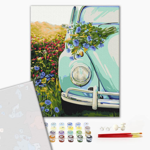 Premium malowanie po numerach Retro w terenie (PBS51721)