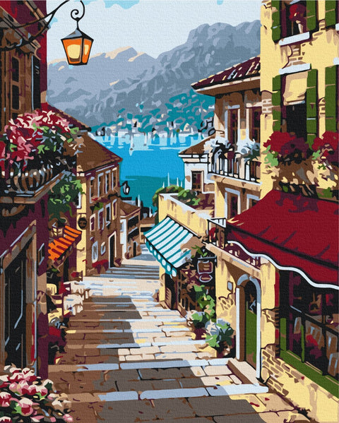 Premium malowanie po numerach Włoska ulica (PBS51962)