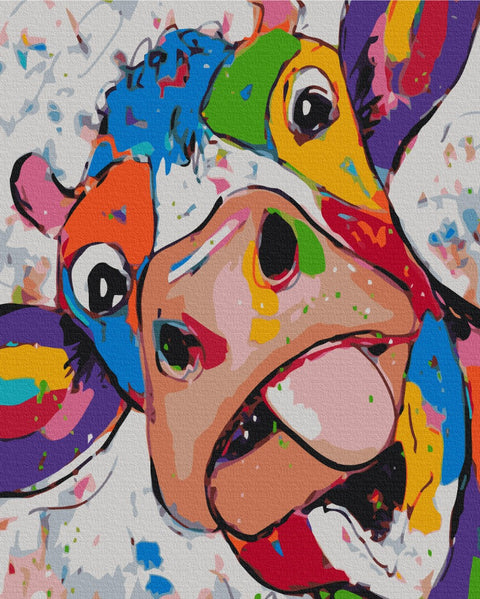 Premium malowanie po numerach Tęczowa Milka (PBS52153)