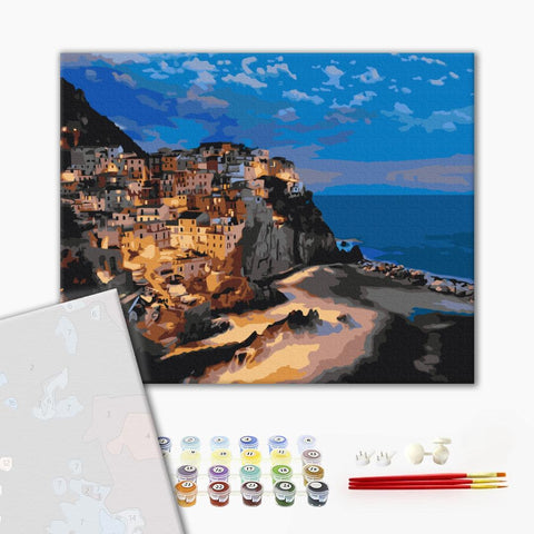 Premium malowanie po numerach Nocna wyspa (PBS52182)