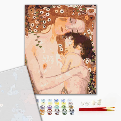 Premium malowanie po numerach Mama i dziecko. Gustav Klimt. (PBS52248)