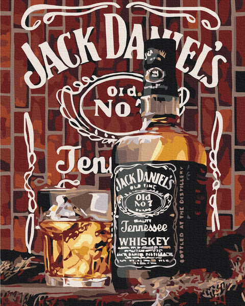 Premium malowanie po numerach Amerykański whiski (PBS52387)