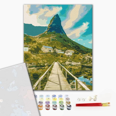 Premium malowanie po numerach Sceniczna Norwegia (PBS52475)