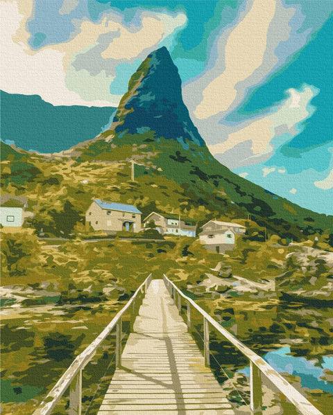Premium malowanie po numerach Sceniczna Norwegia (PBS52475)