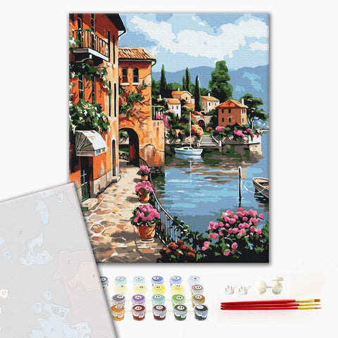 Premium malowanie po numerach Pod słońcem Positano (PBS52850)