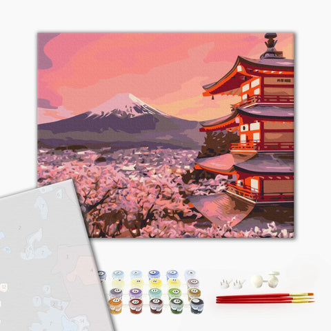 Premium malowanie po numerach Tradycyjna Japonia (PBS51387)