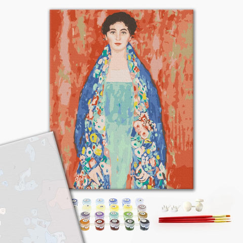 Premium malowanie po numerach "Portret damy" autorstwa Gustava Klimta (PBS53907)