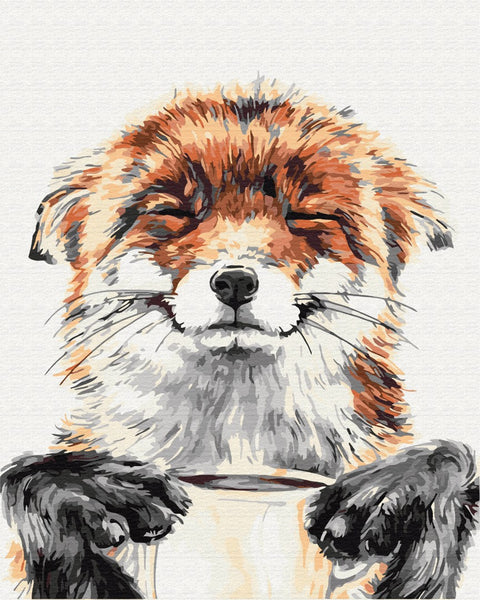 Premium malowanie po numerach Zodowlony lis (PBS32220)