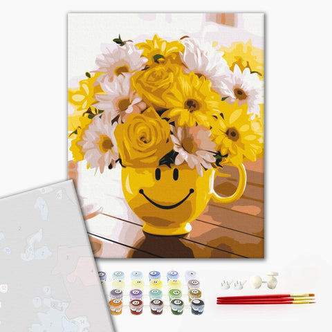 Premium malowanie po numerach Bukiet szczęścia (PBS34186)