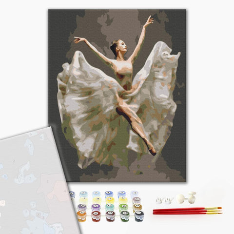 Premium malowanie po numerach Ballerina w locie (PBS34356)