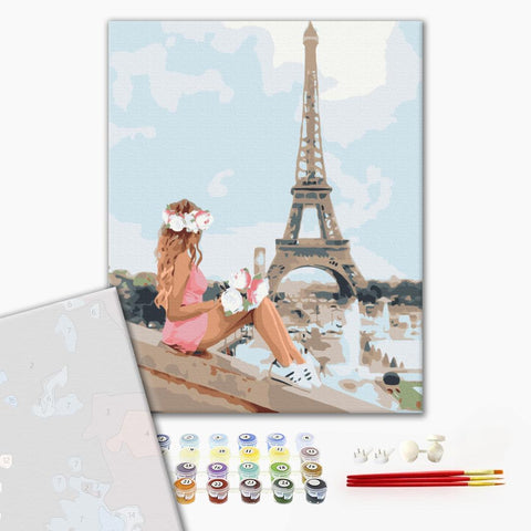 Premium malowanie po numerach Latem w Paryżu (PBS36130)