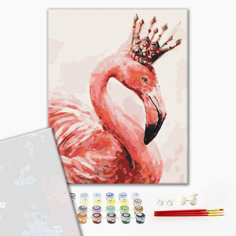 Premium malowanie po numerach Królewskie Flamingo (PBS4352)