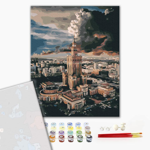 Premium malowanie po numerach Centrum Warszawy (PBS43560)