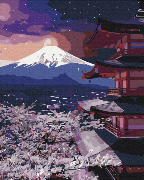 Premium malowanie po numerach Góra Fuj (PBS43569)