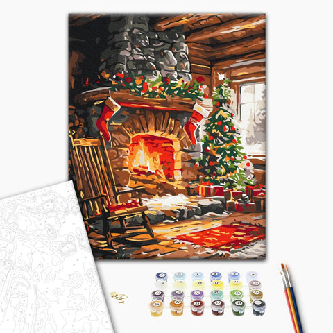 Malowanie po numerach Przytulność ogniska (RBS1024)