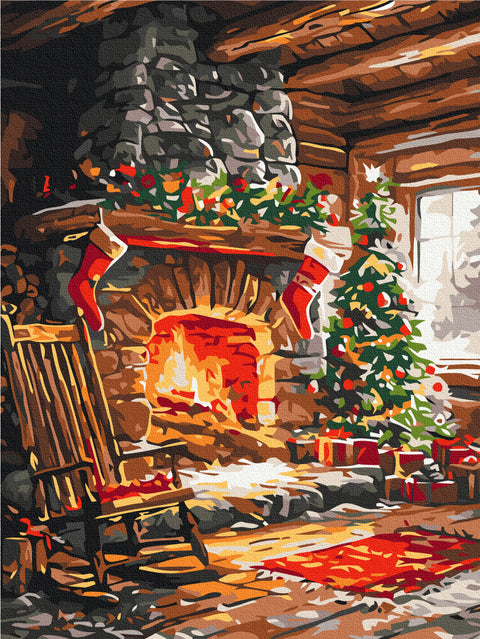 Malowanie po numerach Przytulność ogniska (RBS1024)