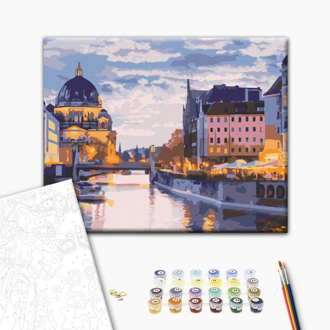 Malowanie po numerach Kanały starego miasta (RBS52571)