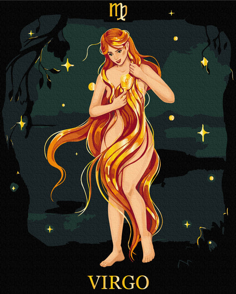 Malowanie po numerach na czarnym płótnie Diva © Solomiya Kovalchuk (BSB0034)