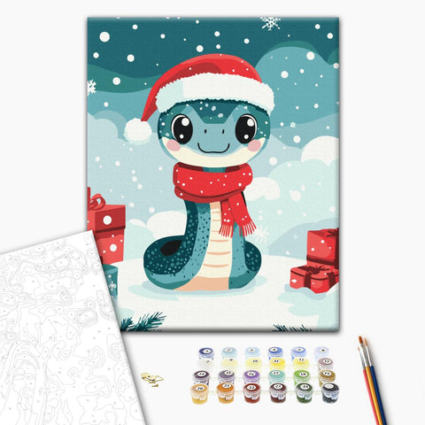 Malowanie po numerach Noworoczny wąż (KBS0174)