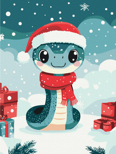 Malowanie po numerach Noworoczny wąż (KBS0174)