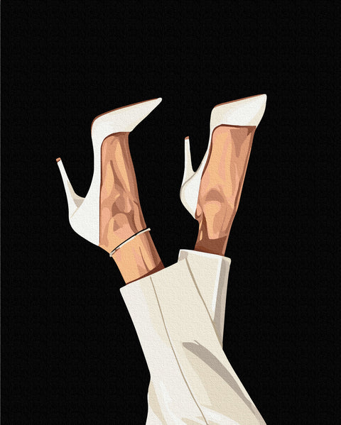 Malowanie po numerach na czarnym płótnie Krok w stronę sukcesu (BSB0048)