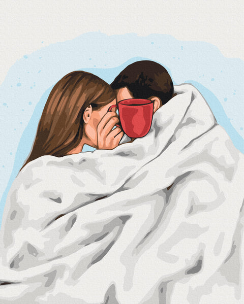 Malowanie po numerach Kawa dla dwojga ©Alla Berezovska (BS54224)