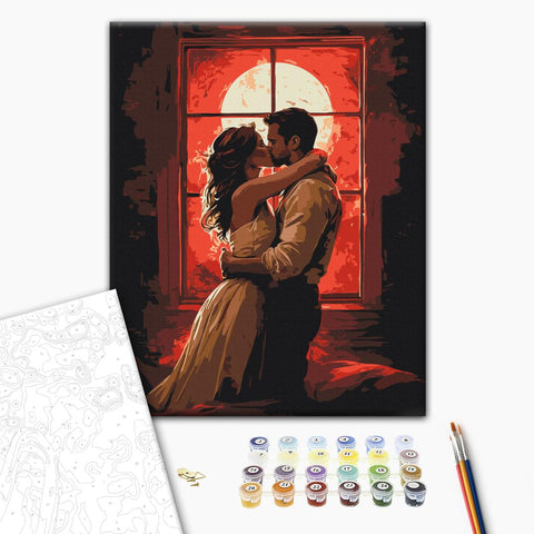 Malowanie po numerach Płomień uczuć (BS54218)