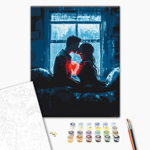 Malowanie po numerach Serca, które są zjednoczone (BS54219)