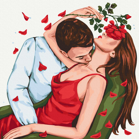 Malowanie po numerach Pocałunek róży © dia_alla (SBS036)