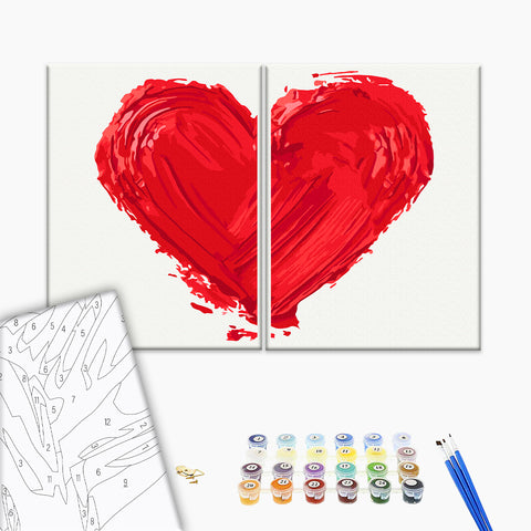 Malowanie po numerach Odcisk miłości (RBS10267Q)