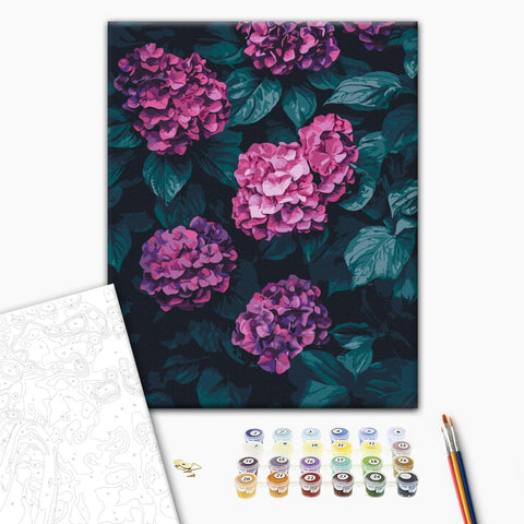 Malowanie po numerach Bajkowa hortensja (BS54274)