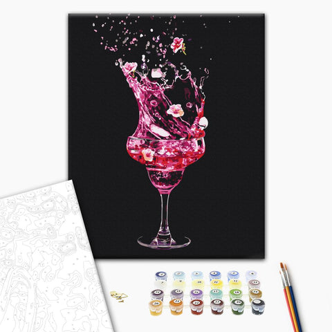 Malowanie po numerach Wiosenny koktajl ©galigrafiya (BS54280)