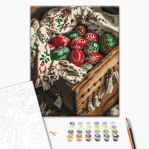 Malowanie po numerach Świąteczne pisanki (BS54295)