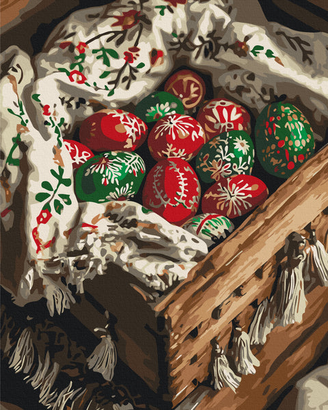 Malowanie po numerach Świąteczne pisanki (BS54295)