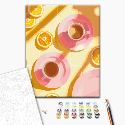 Malowanie po numerach Kawa o smaku lata (BS54308)