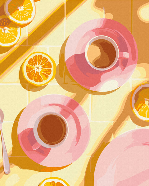 Malowanie po numerach Kawa o smaku lata (BS54308)