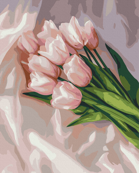 Malowanie po numerach Delikatność tulipanów (BS54228)