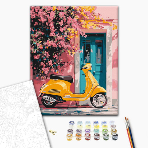 Malowanie po numerach Spacer w stylu retro (BS54315)