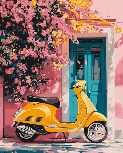 Malowanie po numerach Spacer w stylu retro (BS54315)