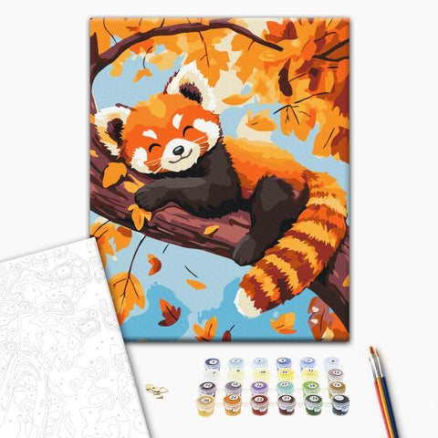 Malowanie po numerach Czerwona panda (KBS0183)