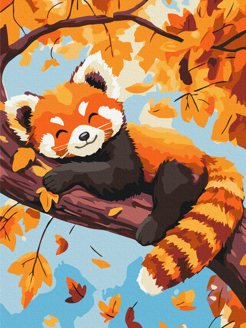 Malowanie po numerach Czerwona panda (KBS0183)
